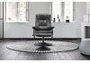 Black Faux Leather Office Swivel Reclining Chair 6